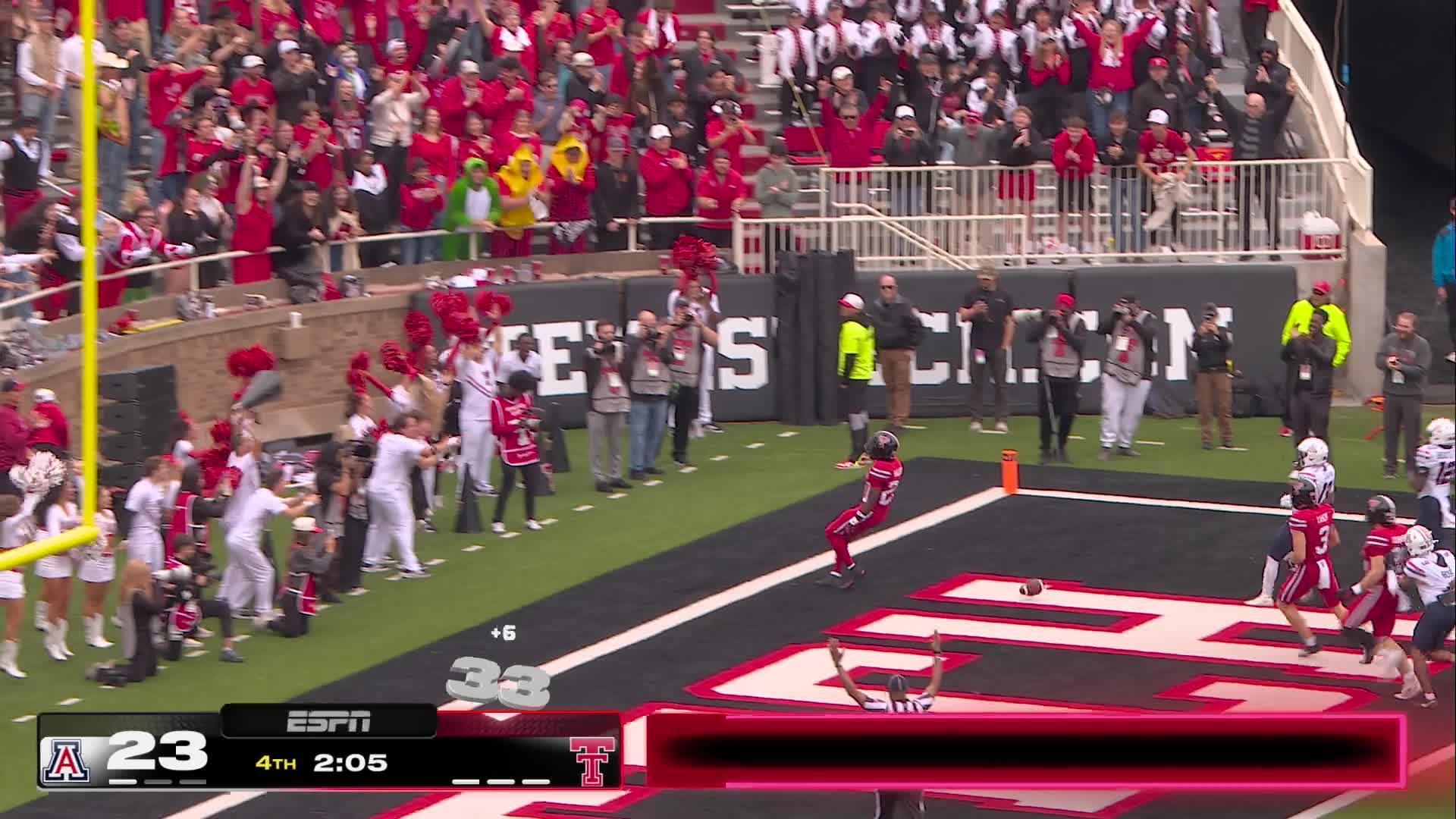 Tommy Castellanos gets the start and helps No. 13 Texas Tech to 34-26 win over No. 22 Arizona